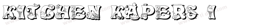 Kitchen Kapers I字体转换